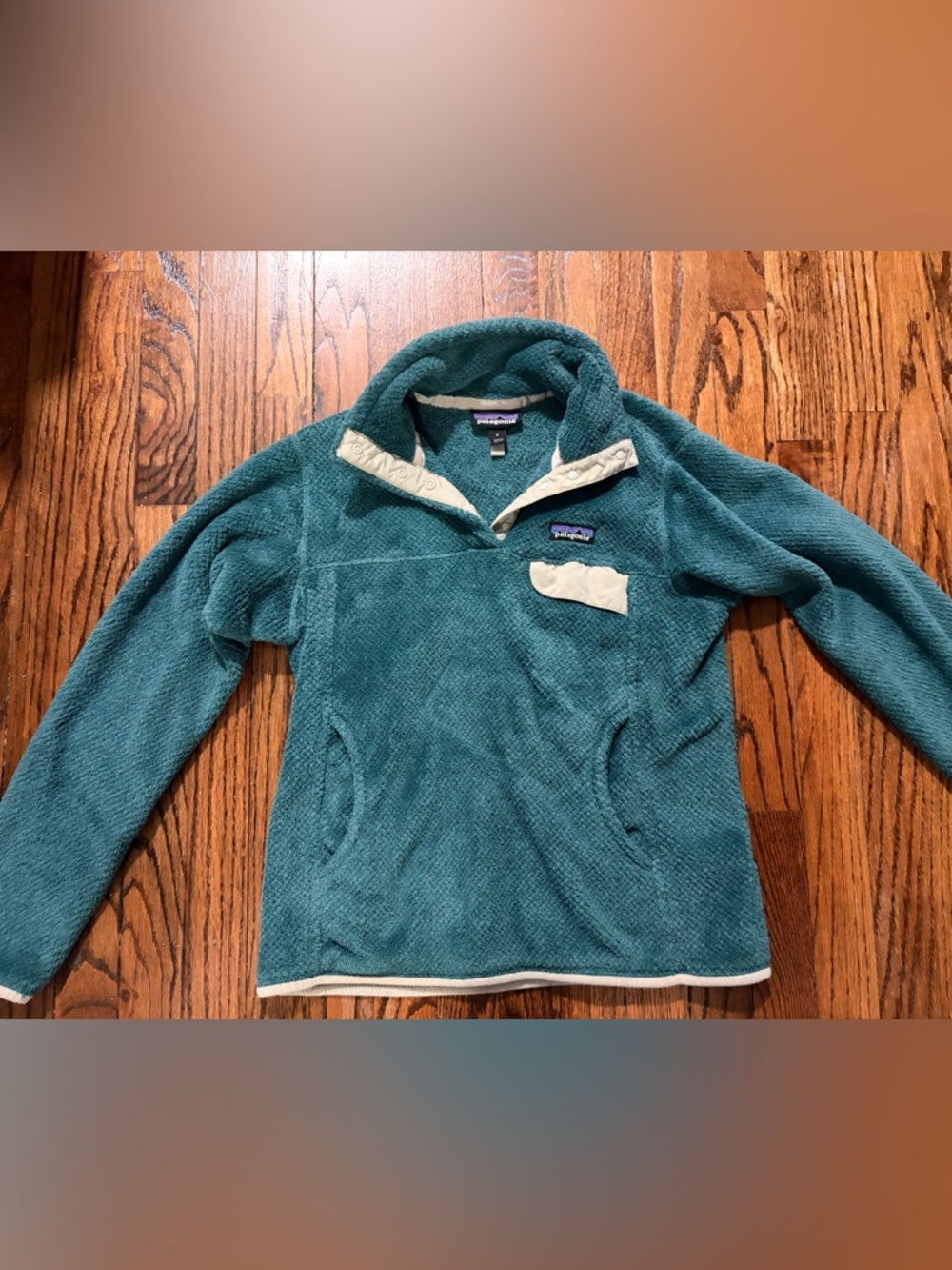 Patagonia Re-Tool Snap-T Fleece Pullover Teal Women's Size S
